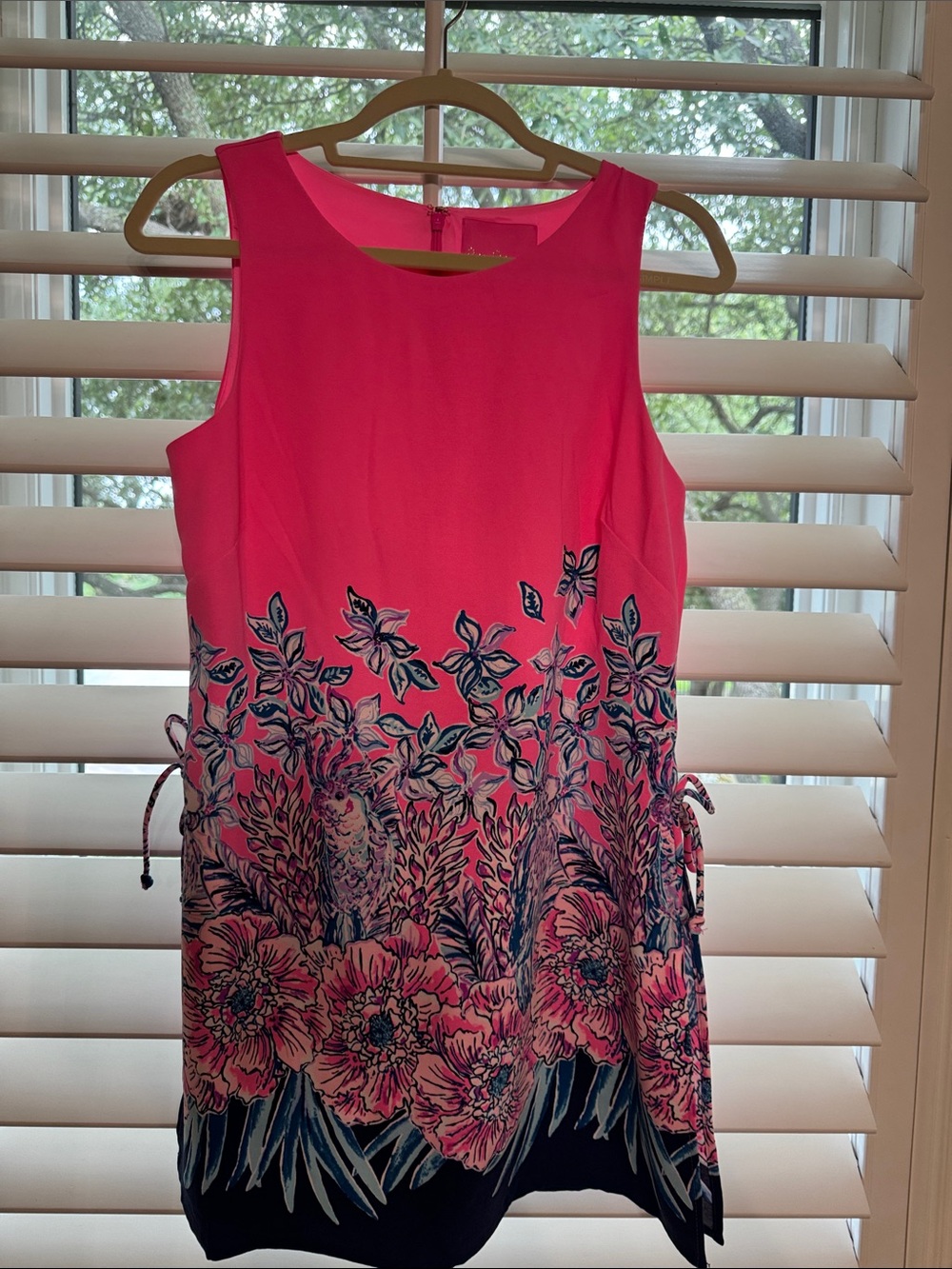 Lilly Pulitzer Bright Pink Floral Sleeveless Romper